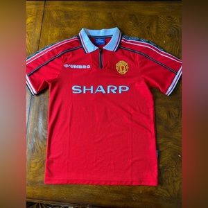 1998/99 MANCHESTER UNITED HOME SHIRT #7 BECKHAM